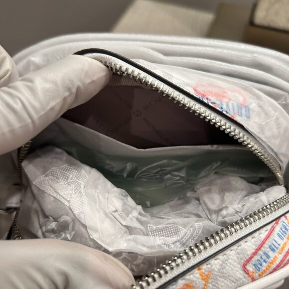 Michael Kors Printed Logo Crossbody Bag - Picture 3 of 4